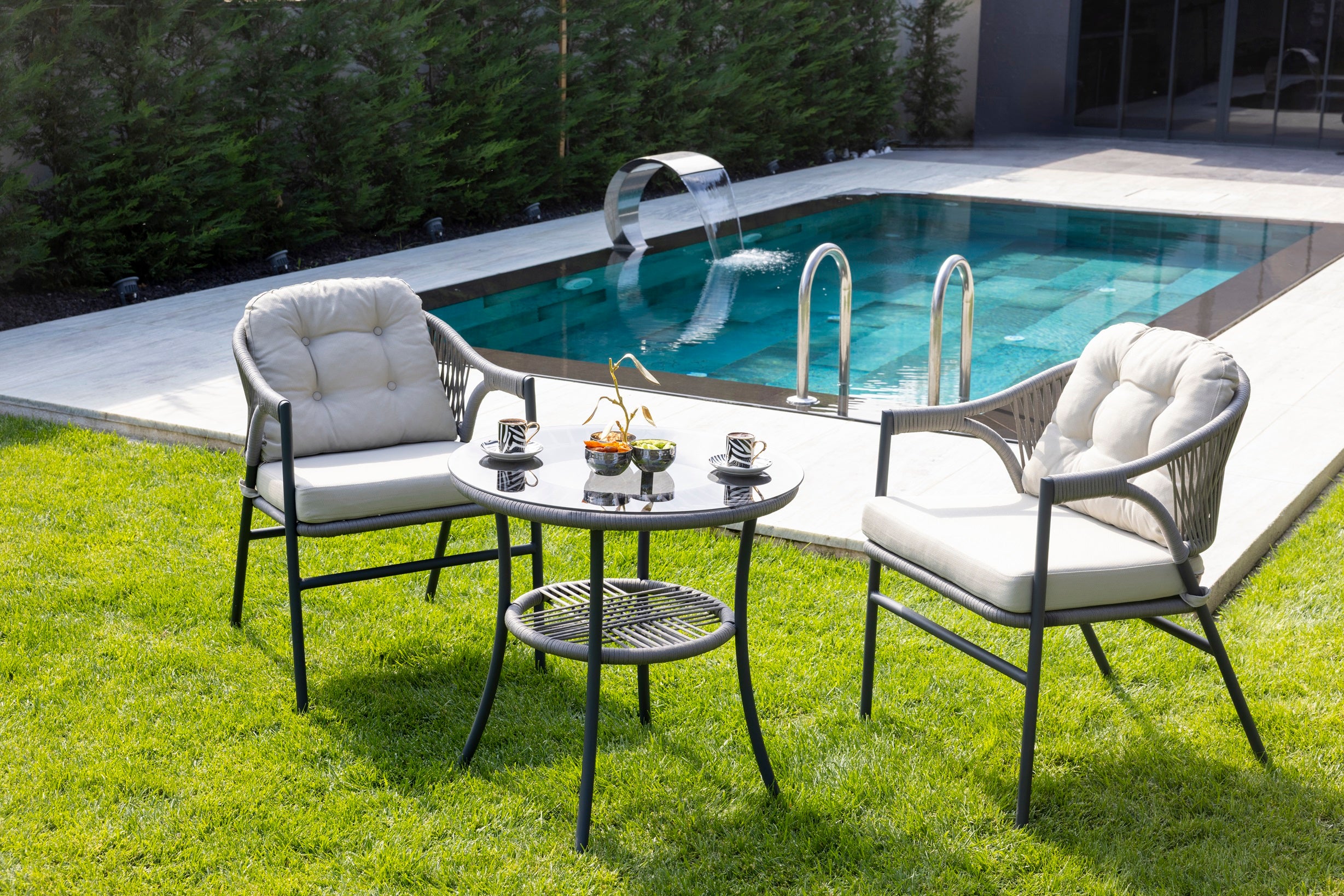Damla Bahçe ve Balkon Çay Seti
