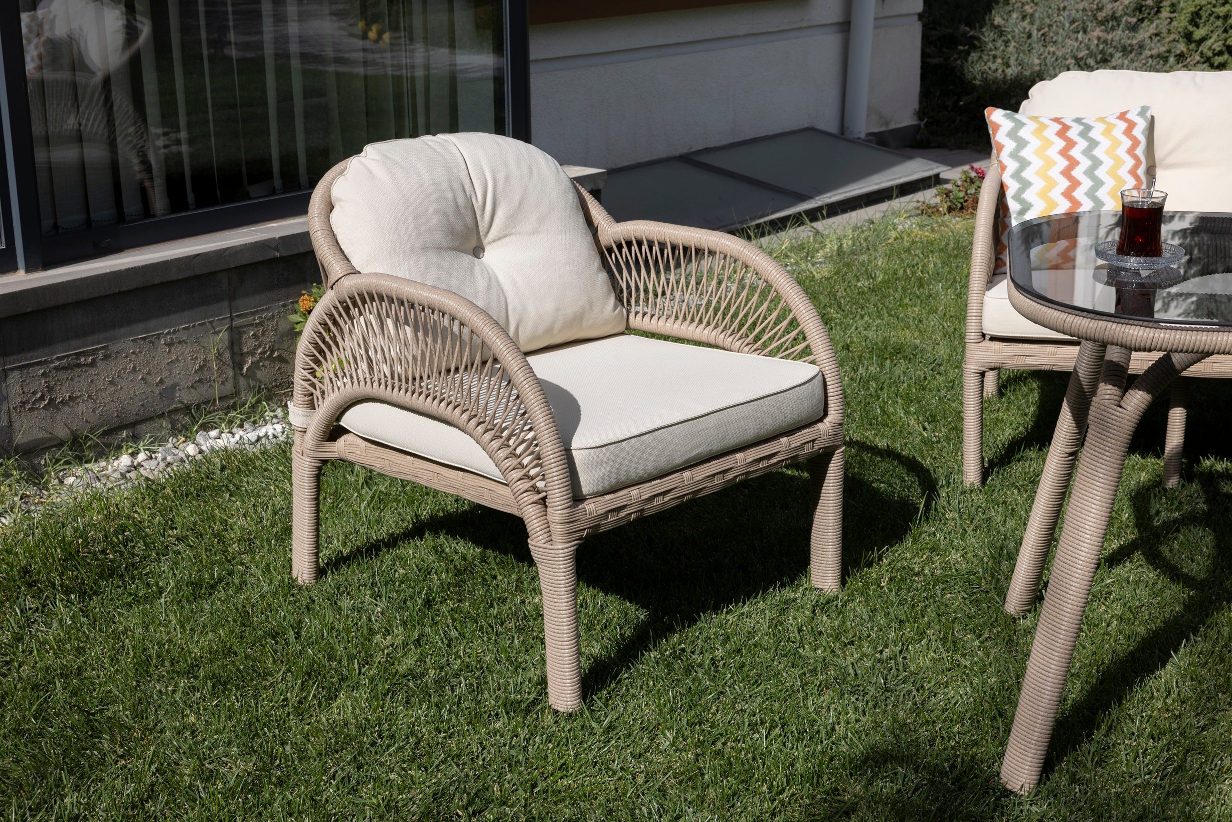 Comfort Bahçe ve Balkon Koltuk Takımı (2+1+1+Sehpa) (Alüminyum)