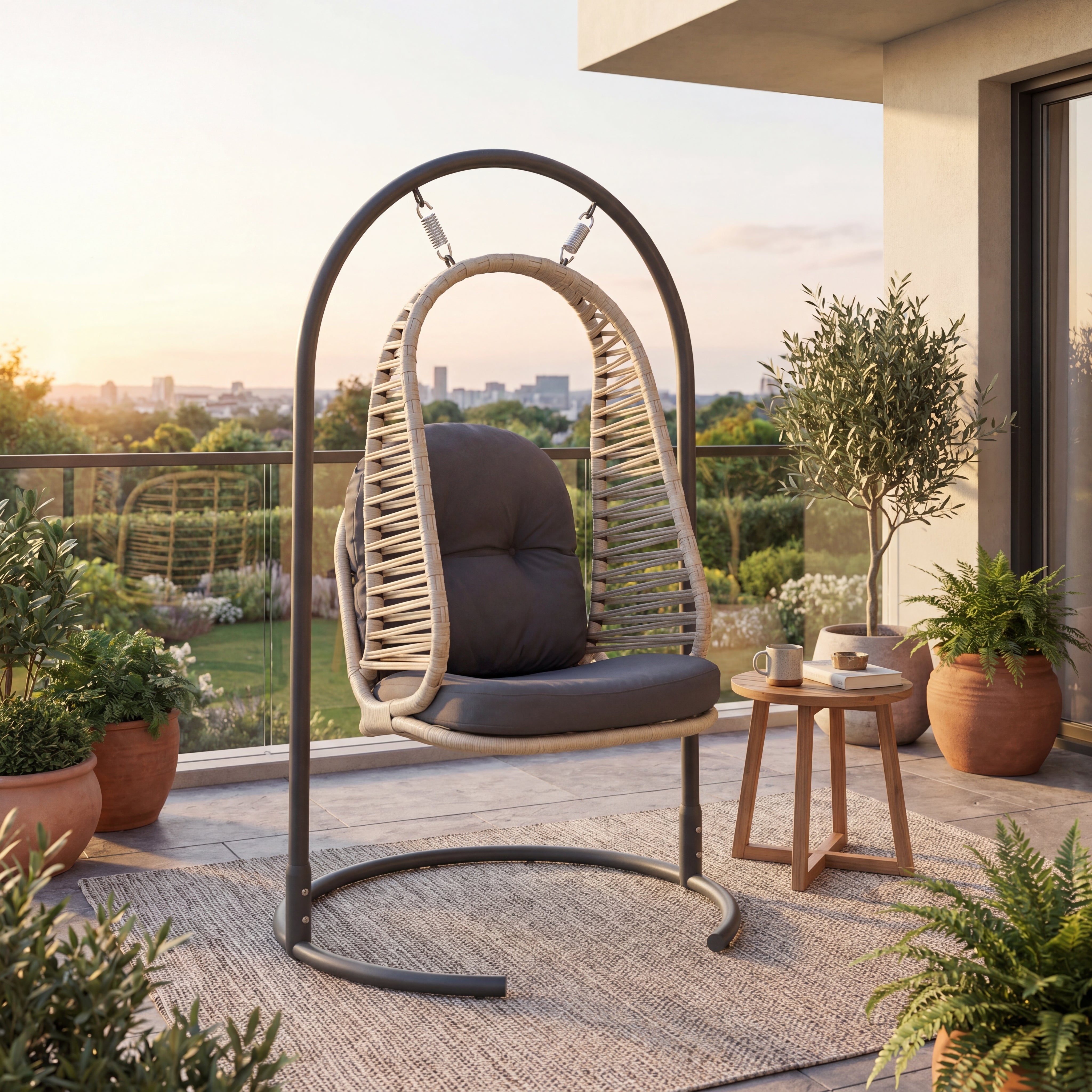 Baron Tekli Bahçe ve Balkon Salıncak