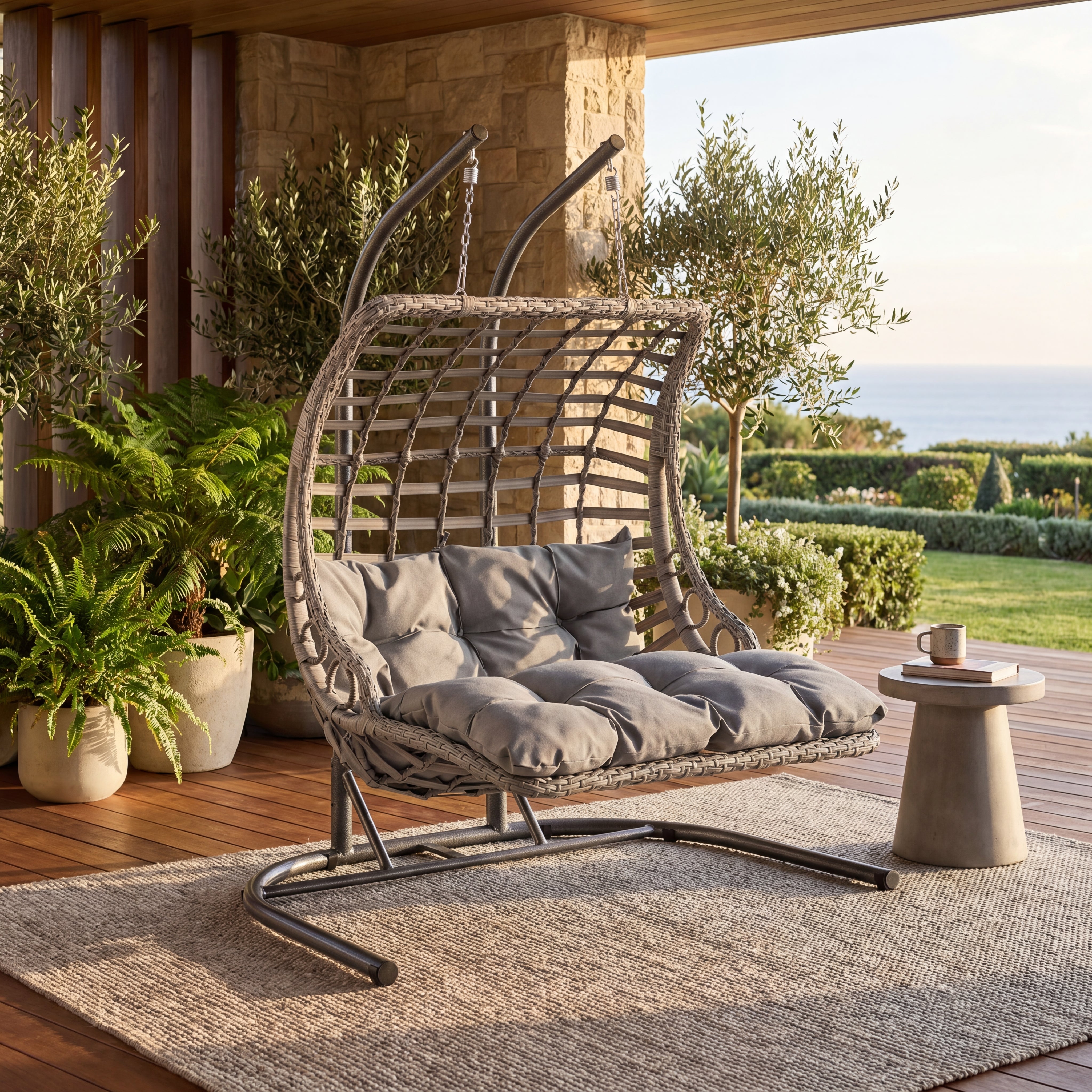 Bodrum İkili Bahçe ve Balkon Salıncak