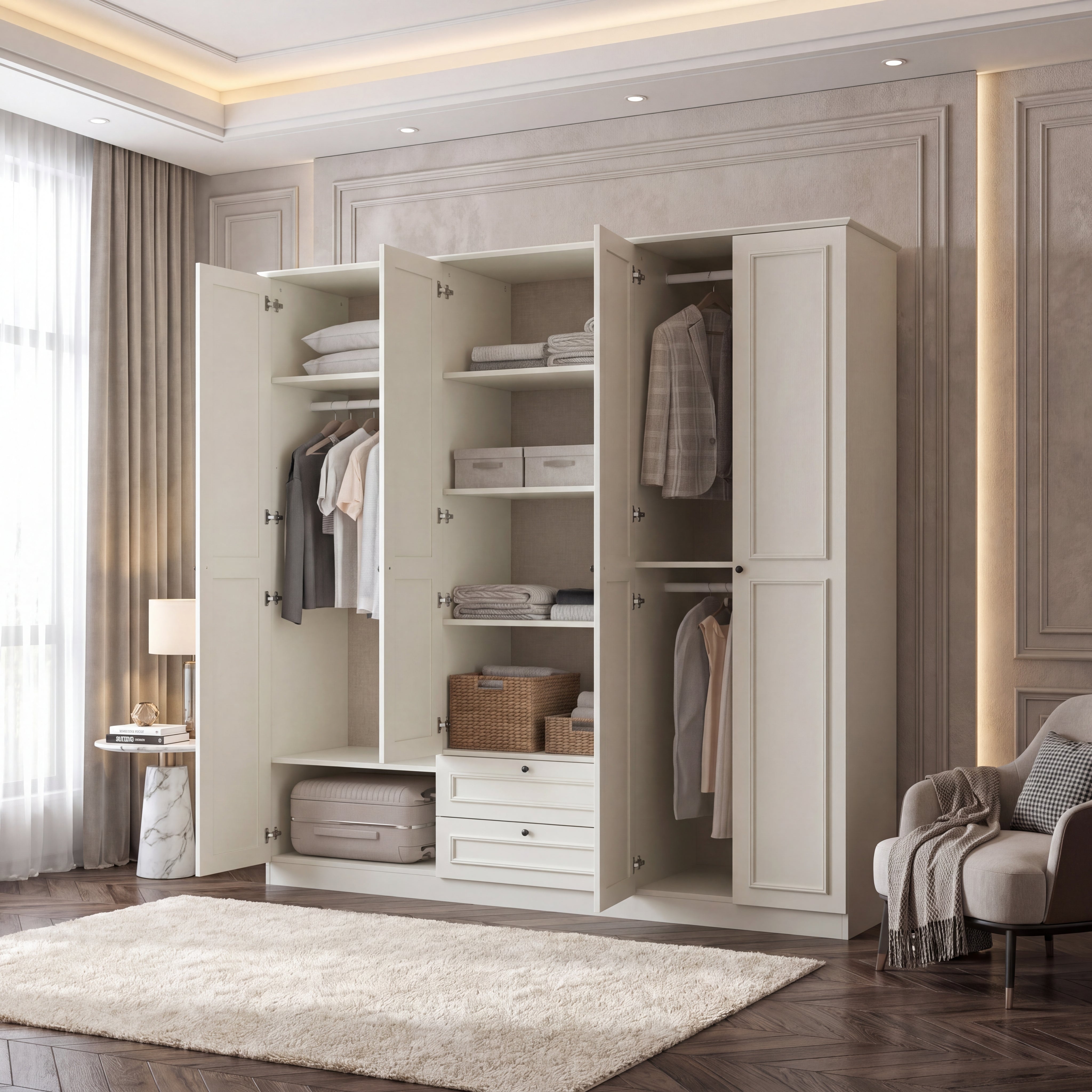 Solenna 6 Kapaklı Gardırop